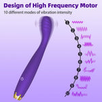 Crown G-Spot & Clitoral Vibrator For Women - Soft Flexible Clitoral Stimulator With 10 Powerful Vibration Modes, Suitable For Women & Couples