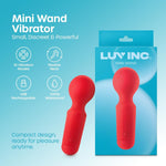 Mini Wand Vibrator Sex Toy For Women - Flexible Head Small Vibrator Wand Massager With 10 Vibration Modes - 100% Waterproof, Cordless, Usb Rechargeable, Travel-Friendly Adult Toy (Red)
