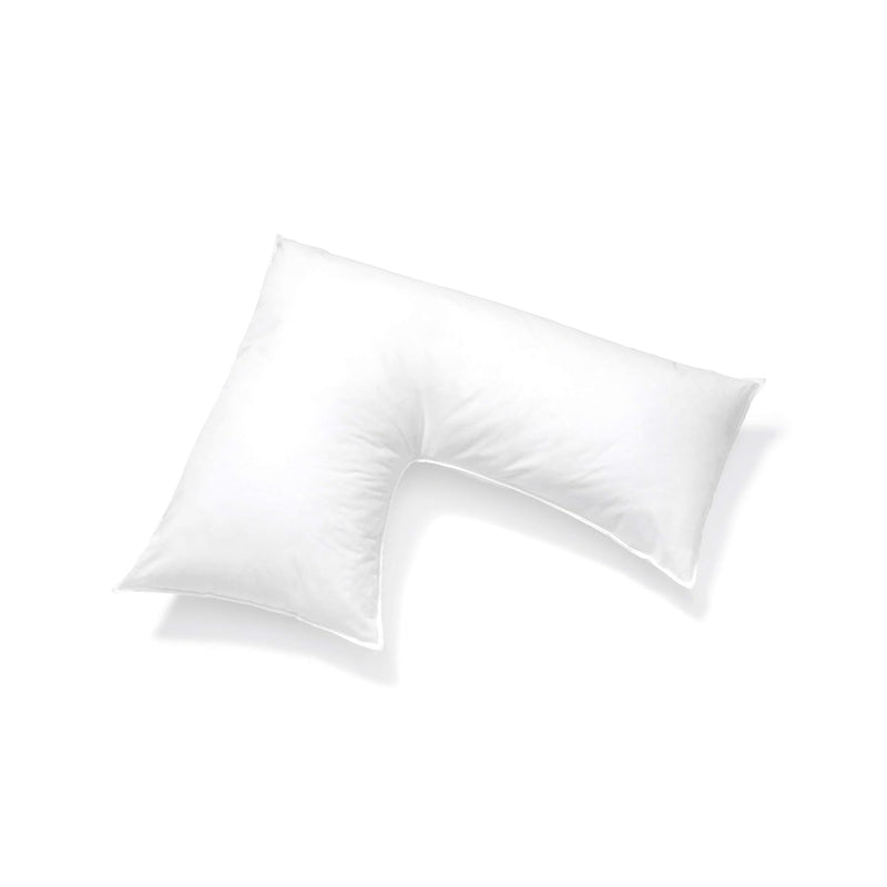 L Shaped Pillow Support For Head, Neck And Shoulders - White Cover Included