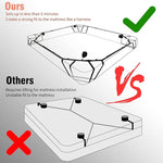 Adjustable BDSM Bed Restraint Set – Easy-Install Bondage Straps with Cuffs for Couples