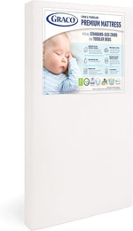 Premium Crib & Toddler Mattress – GREENGUARD Gold Certified & CertiPUR-US Certified, Fits All Standard Crib & Toddler Beds, Waterproof Sleep Surface, Machine-Washable Outer Cover for Easy Care