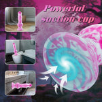 Liquid Silicone 2.2 Inch Wide Dog Dildo, 11 Inch Knotted Suction Cup