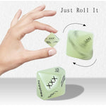 Glowing Sex Dice For Adults - 4 Pcs Fun Games With Positions For Couples, Lovers - Foreplay Bedroom Role Playing