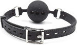 Adjustable Breathable Silicone Ball Gag – BDSM Restraint for Sensory Play