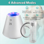 Zylva Male Sexual Function Rehabilitation Therapy Apparatus For Erectile Dysfunction Hydromassager And Ed&Pe Treatment Electric Male Automatic Growth Pump, Penis Enlargement Pneumatic Device White
