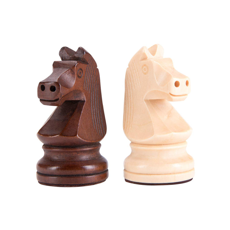 AMEROUS Wooden Chess Pieces - 3.75inch King, Extra Heavy Weighted Tournamen