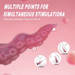 Octopus Tentacle Silicone Butt Plug, Ergonomic Design, Body-Safe Material, Tapered Tip, Anchor-Shaped Base, Comfortable For Beginners & Advanced Users, 3 Sizes, Red (M)