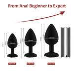 7.48" Anal Dildo+3Pcs Anal Plug