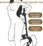 Adjustable Spreader Bar with Hand & Ankle Cuffs – Bondage Restraints for Couples