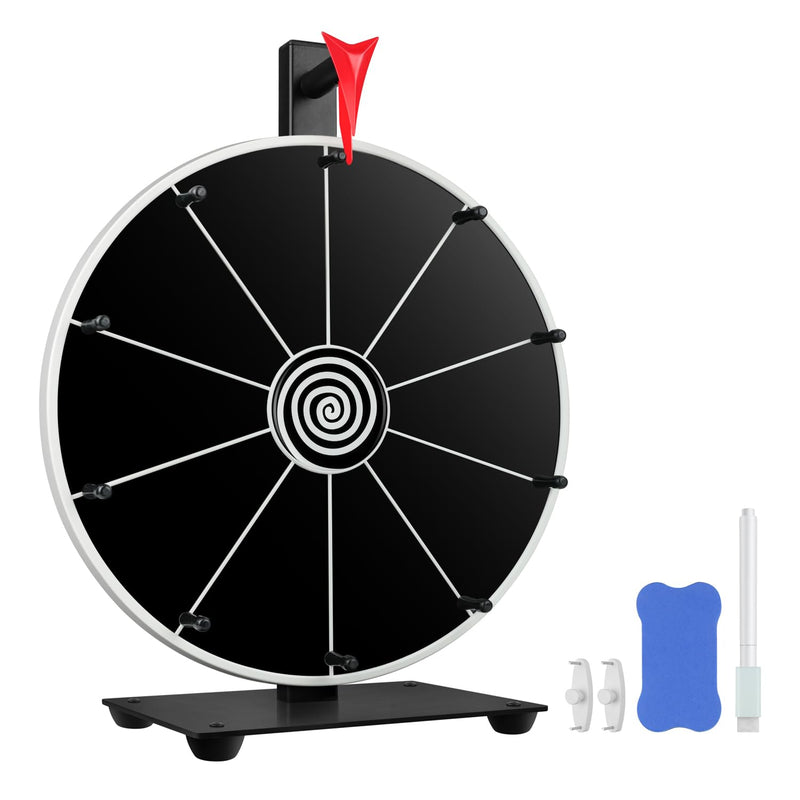 12 Inch 10 Slots Prize Wheel Tabletop Or Wall Mount Fortune Spin With Dry E