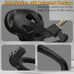 Adjustable Male Chastity Cage with 5 Ring Sizes & Discreet Lock – Lightweight Design