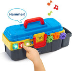 Kids Drill and Learn Toolbox Set with Toy Tools for Ages 2-5