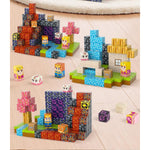Magnetic Blocks, 84-Piece 0.8In Build Prince&Princess Magnet Game Set, Stacking Building Blocks Cubes Magnets For Kids, Stem Sensory Creative Toys Games For Toddler Boys & Girls