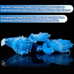 Sea Wave Butt Plug Silicone Anal Plug Dream Anal Toy, Textured Anal Sex Toy Anchor Base Design, Used For Prostate Massage And G-Spot Stimulation, Anal Coach For Lesbian And Gay Couples (A111-M)