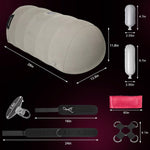 Inflatable Bondage Position Pillow with Restraint Set and Toy Mount