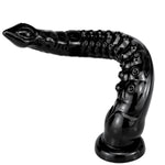 12.4" Extra Long Octopus Dildo Realistic Penis Female Sex Toy, Rubber Tentacle Dildo Anal Plug Toy For Lesbian, Super Long Butt Plug Adult Sex Toys (Black)