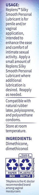 Silky Smooth Personal Lubricant, Long-Lasting & Gentle Formula, 2.7 fl oz