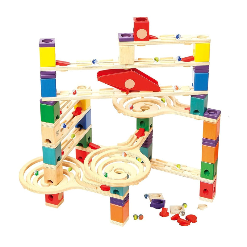 Hape Quadrilla Wooden Marble Run Construction - Vertigo - Quality Time Play