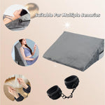 Multi-Function Sex Position Pillow with Handcuffs – Foam Cushion for Couples