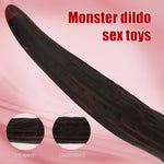 14.5" Realistic Silicone Anal Plug Dildo with Suction Cup for G-Spot