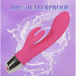 Vibrator Wand G-Spot Rabbit Dildo, 9 Vibration Modes, Rechargeable, Waterproof, for Women