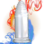 Large Butt Plug Big Crystal Dildo, Classic Glass Anal Plug Butt Plug Tapered Tip Sm Anal Trainer Penis Crystal Dildo G Spot Stimulator Sex Pleasure Wand Sex Toy For Men Women Masturbation