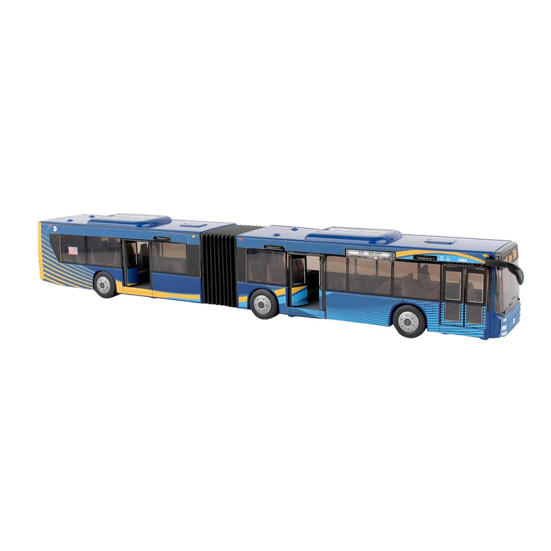 Daron MTA New York City Bus 16" Articulated Bus RT8571 Toy, Blue , Brown