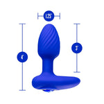 Blush Oh My Gem Charm 4.5" Silicone Vibrating Anal Plug, Sapphire Gem Base Rim - Stayput Design - 7 Vibes, Usb, Elegant Butt Plug Prostate Massager - Adult Sex Toy For Women, Men, Couples - (Blue)