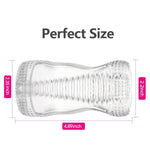 Male Masturbator Sex Toys?Portable Transparent Manual Sucking Pocket Pussy Masturbation Cup With? Realistic Texture Spiral Tunnel Stroker?Penis Training Sex Toy For Men?