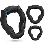 Cock Ring Designed For Unobstructed Ejaculation, Silicone Penis Rings With 6 Pressure Points For Erection Enhancing Long Lasting Stronger, 3 Pcs Sizes Adult Couples Sex Toys For Men Couple Pleasure