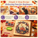 Halloween Ghost Pearl Diamond Art Kit, 3D Mosaic Pumpkin Canvas Craft for Adults