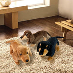 Dogs Stuffed Animals,16”Dachshund Stuffed Animals Toys Plush Dog Stuffed For Kids,Girls,Boys,Pet,Soft Cuddly Plush Toy Realistic Dog Toys As Birthday Gift (Black)