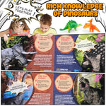 Dinosaur Toys,Dinosaur Sound Book With Pack Of 12 Toy Figures,Realistic Roars,Interactive Perfect For Kids Dinosaurs Educational Toys For 3 4 5 6Year Old Boys&Girls