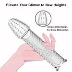 Penis Sleeves 4 Pack Cock Sleeve Reusable Penis Extender Durable Penis Enlarger Penis Ring Adult Male Sex Toys For Dildo Vibrator Couple Penis Extender