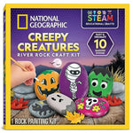 National Geographic Creepy Creatures River Rock Painting Halloween Craft Kit for Kids