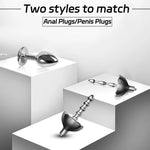Electroshock Anal Plugs For Anus Expansion Prostate Massager For Men Stainless Steel Urethral Sounding Rods With Electric Stimulation (B)