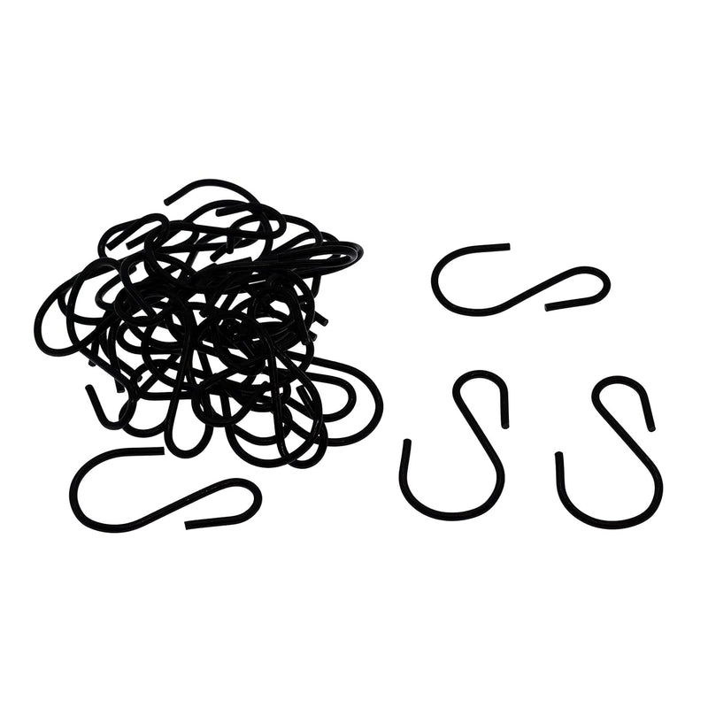 S Hooks For Hanging Plants, Clothes, Black S Shaped Hooks Made Of Metal Iron, He