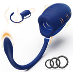 Penis Vibrator Male Masturbator With Detachable Butt Plug And Cock Ring, Hands Free Mens Vibrator Male Stroker For Penis Training, Vibrating Sex Toys For Men Penis Trainer With Small Anal Plug