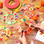 24 Sets Tropical Fruit Bookmark Craft Kit, DIY Foam Sticker Activity for Kids