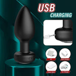 Anal Plug Adult Sex Toy, Wireless Remote Control Vibrating Plug 10 Frequency, Small Butt Plug For Female Male Prostate Massage Vibrating Anal Sex Toys And Games For Men Women - Black