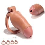 Male Chastity Cage Chastity Devices, Nylon Resin Cock Cage Chastity Cage Holder Belt Adult Games Sex Toys For Beginner Man With 4 Sizes Rings And Invisible Lock Like Realistic Dildo Light Weight Mini