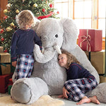 Giant Elephant Stuffed Animal - 6 Foot Big Stuffed Elephant Plush From Giant Cuddle Collection - Collectible Plushies For Kids & Adults | Crafted In The Usa