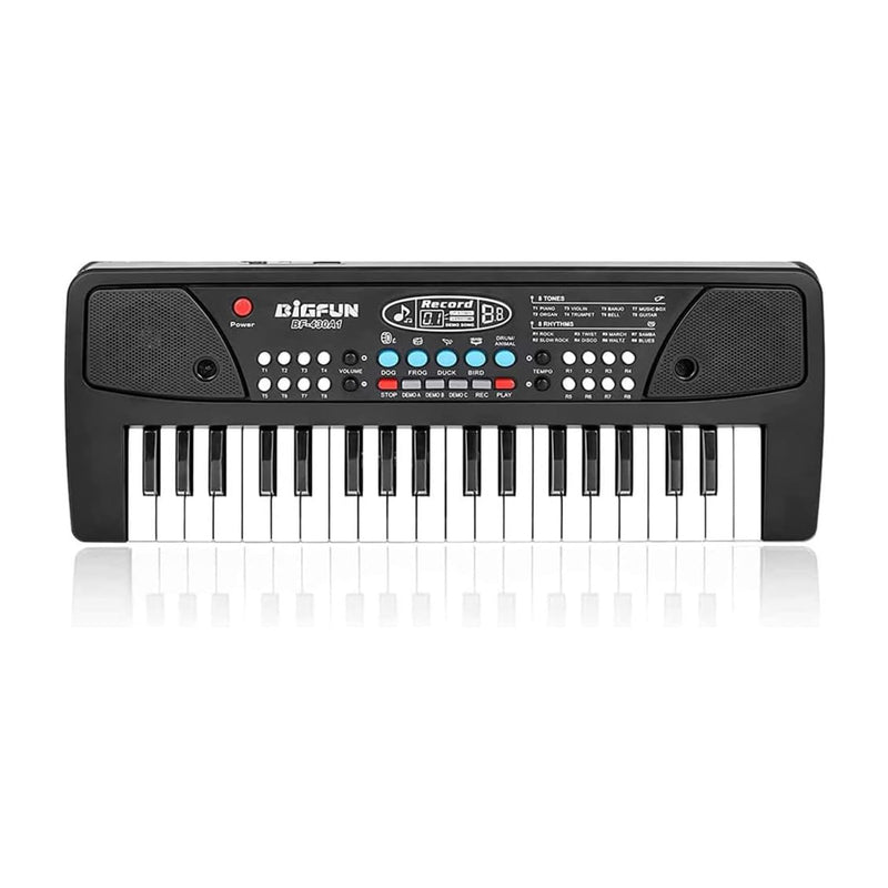 Black 37 Keys Kids Piano Keyboard, Portable Electric Musical Instruments Pi