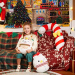12-Inch Polar Bear Plush Pillow, Polar Bear Stuffed Animal Toy With Scarf, White Bear Plush Throw Pillow For Kids Teens Home Decor