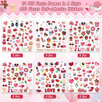 24 Pack Valentine's Monster Picture Frame Craft Kits for Kids with Stickers