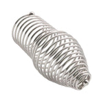Stainless Steel Penis Ring Spiral Stimulating Metal Hollow Cock Ring Adult Sexual Sex Toys