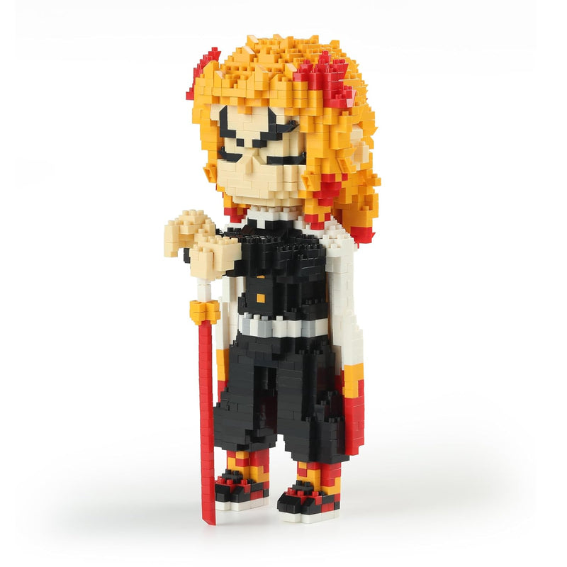 Anime Demon Slayer Brickheadz Rengoku Kyoujurou Figure Building Set Micro M