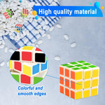 40 Mini Cube Puzzles, 1.18In 3X3, Fun Party Favors For Kids - School Rewards & Classroom Prizes, Perfect For Birthdays, Easter, Christmas & Stocking Stuffers (40Pcs-6 Colors (Black))