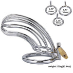 Cock Cage For Male Chastity Device With 3 Sizes Of Rings, Mens Metal Chastity Cage Sex Toys, Adult Sissy Toys Mens Penis Exercise And Abstinence
