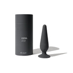 Small Butt Plug for Couples - 100% Platinum Grade Silicone Anal Toy with Tapered Shape and Flared Base